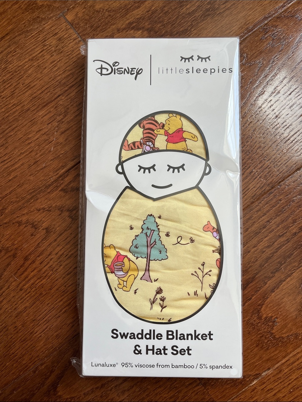 Little Sleepies Disney Playtime With Pooh Swaddle & Hat Set